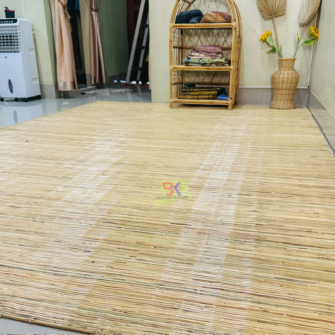 Tikar Rotan Kalimantan / Lampit Rotan Borneo Premium Buatan Tangan 2x3 Meter