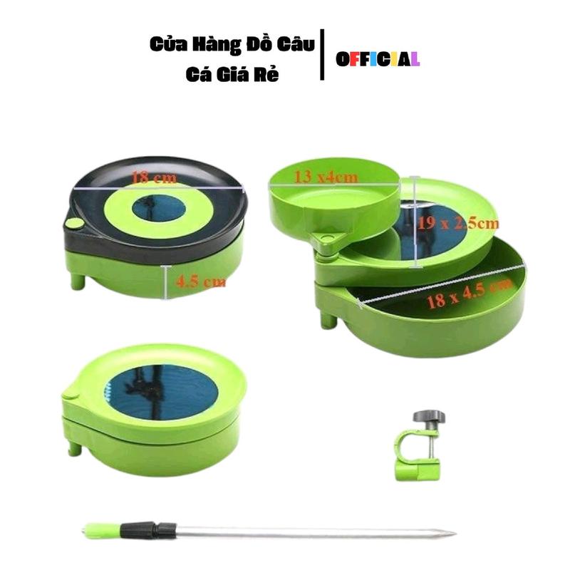  Khay đựng mồi câu đài - Kèm Chân Cắm Đất Cố Định. Đi Câu Bắt Cá Fishing Câu Cá Nam 