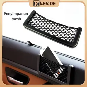 [Kerde]Beg telefon bimbit kereta, beg penyimpanan kereta, poket bersih, jaring penyimpanan