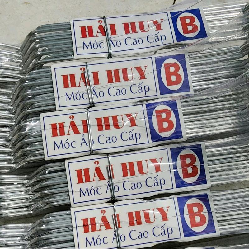 Giá Xưởng-MÓC MỎNG ,Combo 50 cái Móc Nhôm Cao Cấp Hải Huy chuyên dùng phơi đồ bộ, đồ thun, quần tây mỏng, chiều dài 38cm. thanh cây kẹp