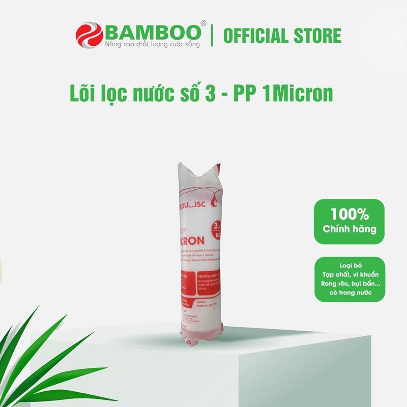 Lõi lọc nước số 3 Bamboo - Lõi PP 1Micron 1