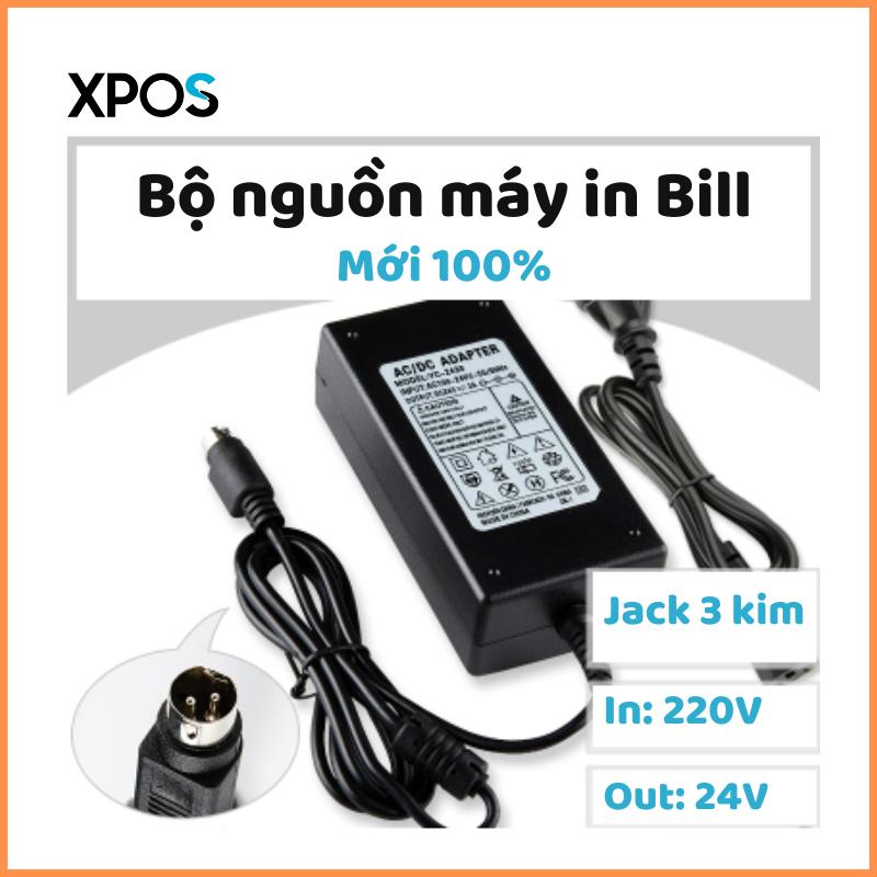Bộ nguồn máy in bill 24V 2.5A (Adapter + dây) – Dùng cho nhiều hãng