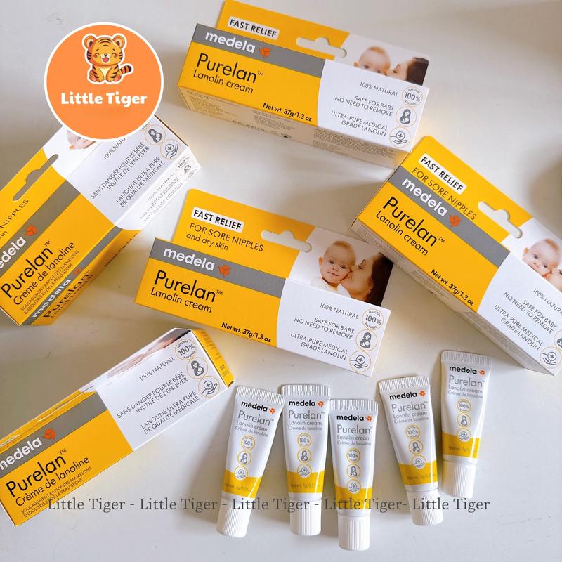 Kem nứt đầu ti medela purelan cho mẹ , nứt cổ gà 37gram và kem nẻ khô da cho bé Hàng Air 7gram