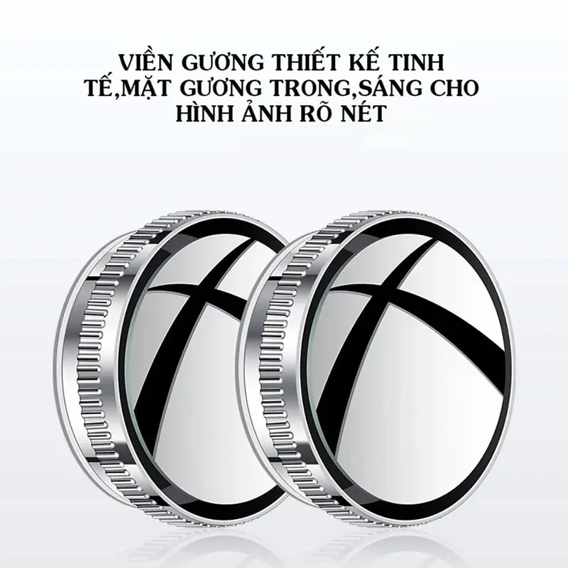 Gương Cầu Lồi Xoay 360 Độ Đế Hít Kính Gắn Gương Chiếu Hậu Cực Chắc Chắn Thiết Kế Tinh Tế Mặt Gương Trong Sáng Cho Hình Ảnh Rõ Nét 0