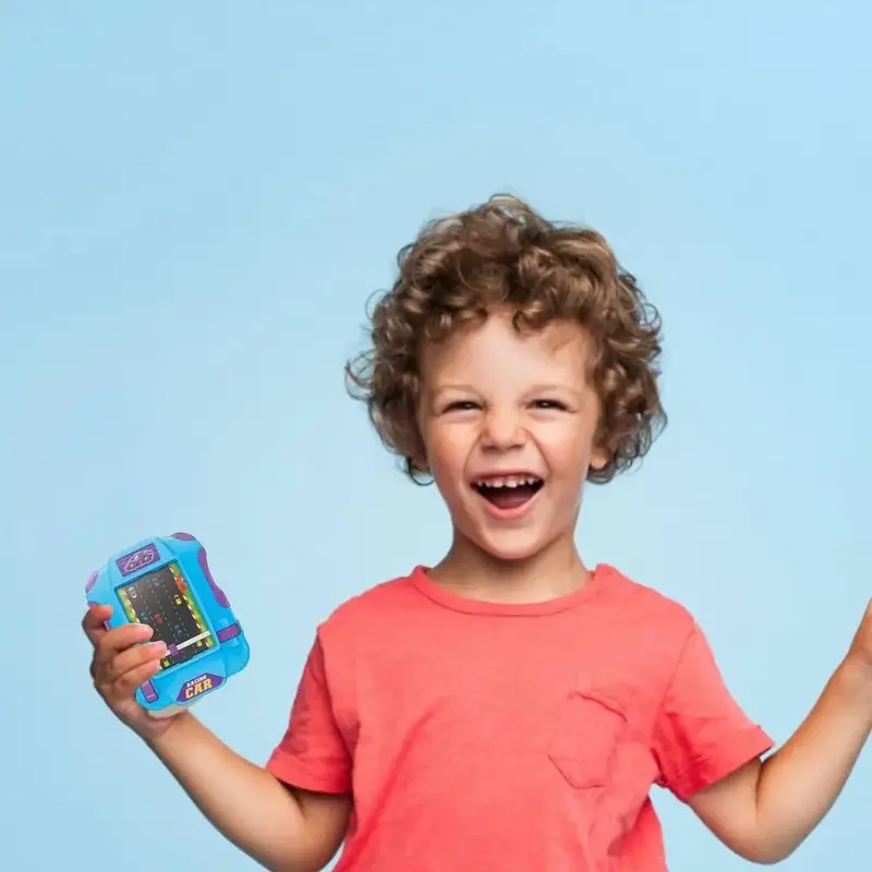 Máy Chơi Game Xe Đua, Màn Hình Lớn, Thiết Kế Trò Chơi Đua Xe Tinh Tế, Sáng Tạo Và Cầm Tay, Mô Phỏng Trò Chơi Ô Tô Lái Xe, Phong Cách Phiêu Lưu, Đồ Chơi Trò Chơi Lòng Bàn Tay An Toàn, Thích Hợp Cho Trẻ Em 3