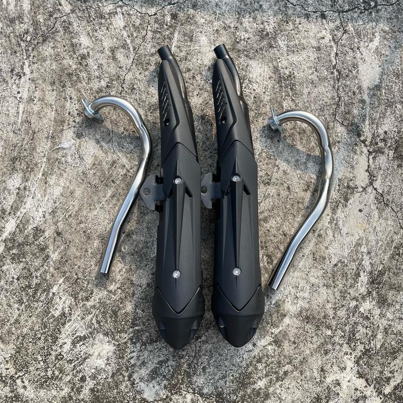 [Combo 3 món hời] Pô Uma mẫu LC V6 móc ấm gắn Ex150 như zin không chế cháo tặng kèm tiêu khi mua full cổ và ốp Phụ Kiện Phụ Tùng UH Racing