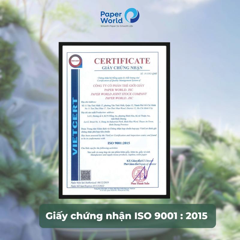 [Combo 10 cuộn] Giấy vệ sinh cuộn lớn 500gr tiết kiệm cho gia đình và toà nhà | AN KHANG AKC500 Thân thiện với môi trường Toilet - Thế Giới Giấy 5