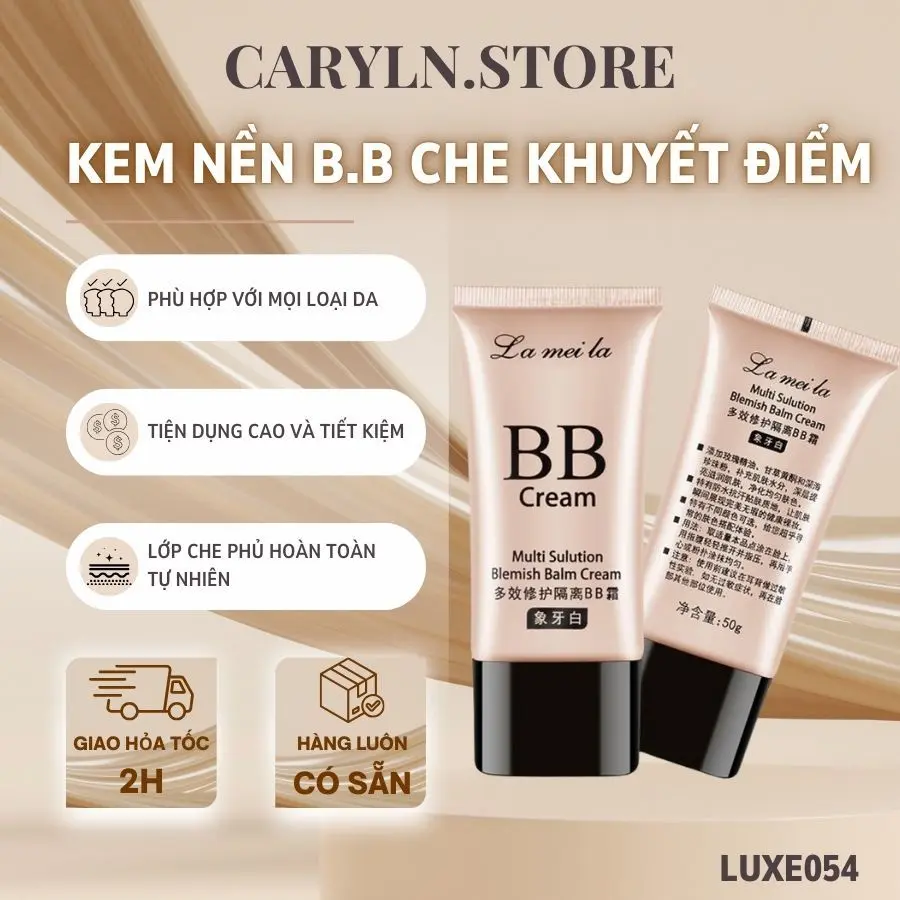Kem nền BB - kem che khuyết điểm - dưỡng ẩm cho da trang điểm - CARYLN.STORE - LUXE054