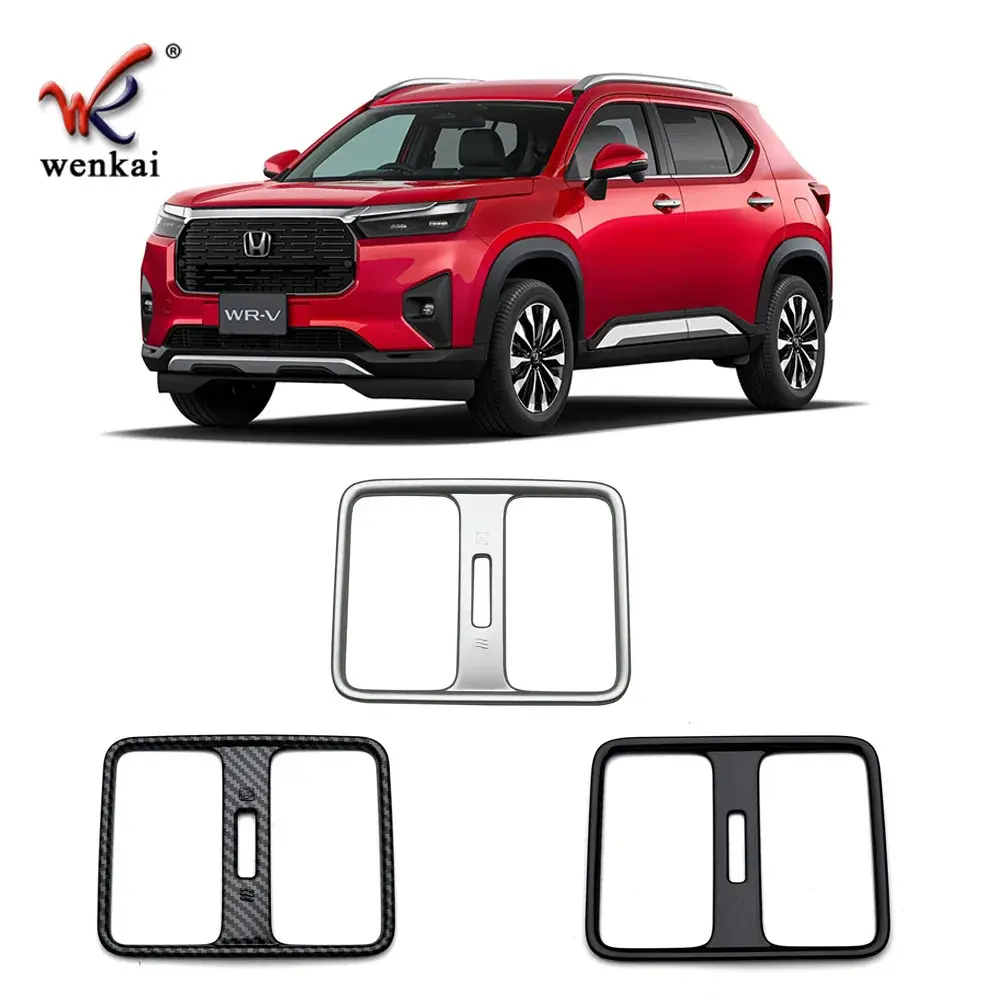 Phụ Kiện Nội Thất, Cho Honda WR-V WRV 2024 2025, Nắp Khung Trang Trí Cửa Thoát Điều Hòa Không Khí Phía Sau Ô Tô, Miếng Dán Trang Trí