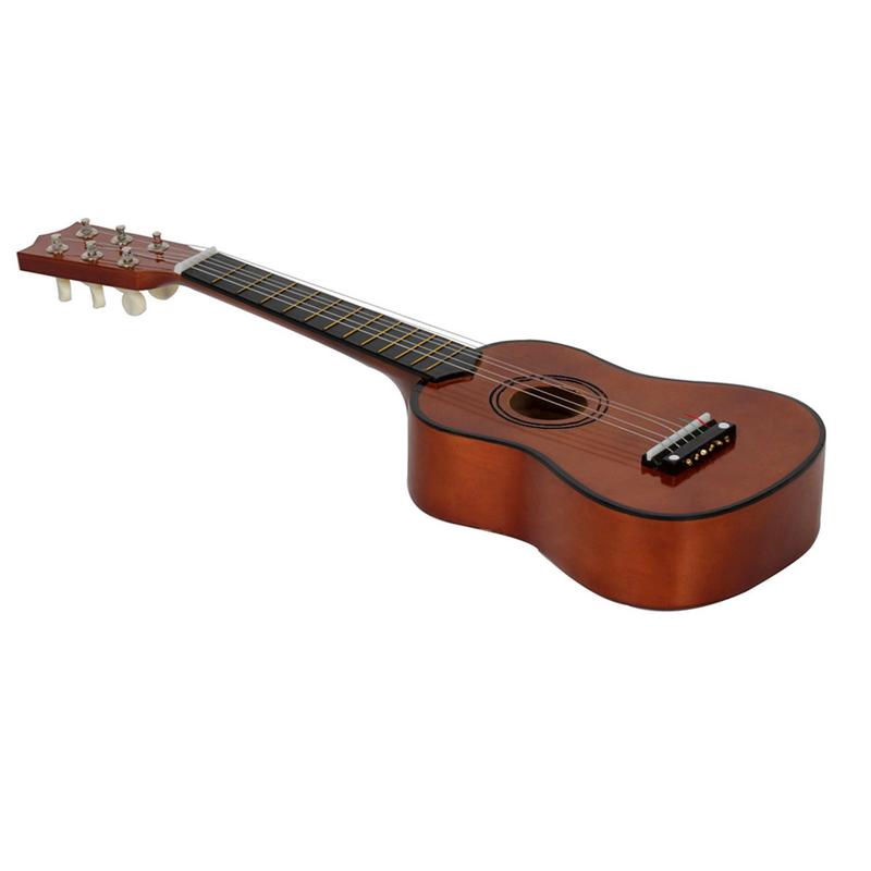 Product Introduction of Cross-border Hot-selling Colorful Basswood 21inch Small Guitars Children's Toys Playable Wooden Guitars Wholesale Starting from 20pcs Guitar 21