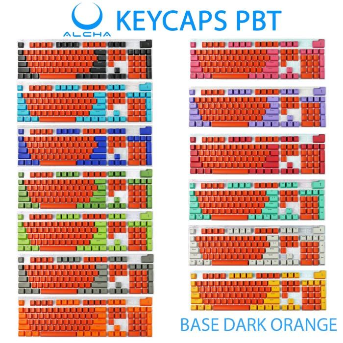 ALCHA KEYCAPS PBT DOUBLE SHOT CUSTOM MIX 2 WARNA MECHANICAL KEYBOARD - RANDOM 5