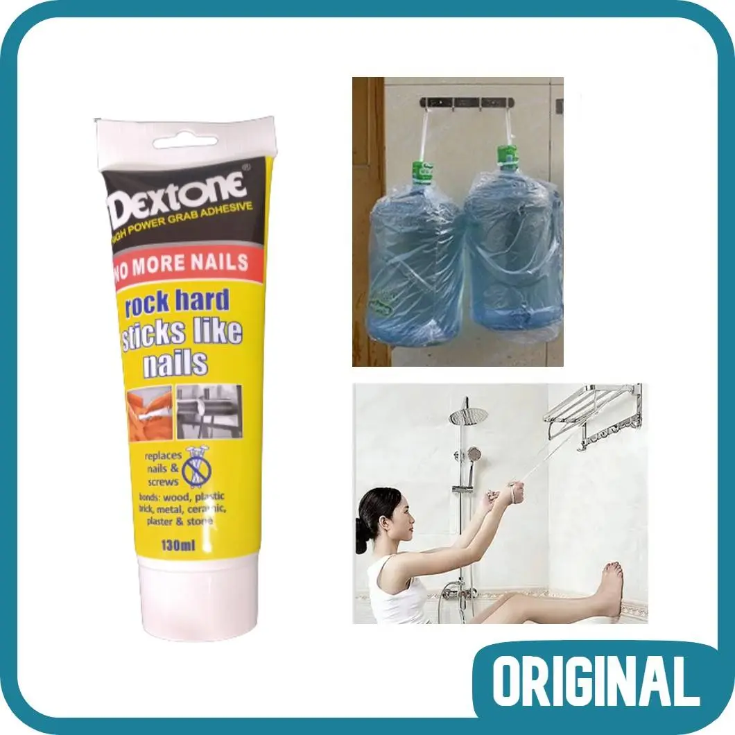 Lem Serbaguna Super Kuat No More Nail Glue Pengganti Paku Tahan Air Dextone