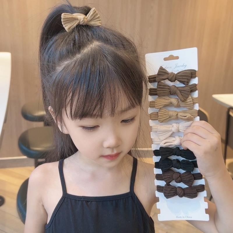 Product Introduction of Butterfly Knot 2024 Women Adult Children Ponytail Hair Ties Non-Damaging Hair Bands Towel Roll Braided Hair Ties 1