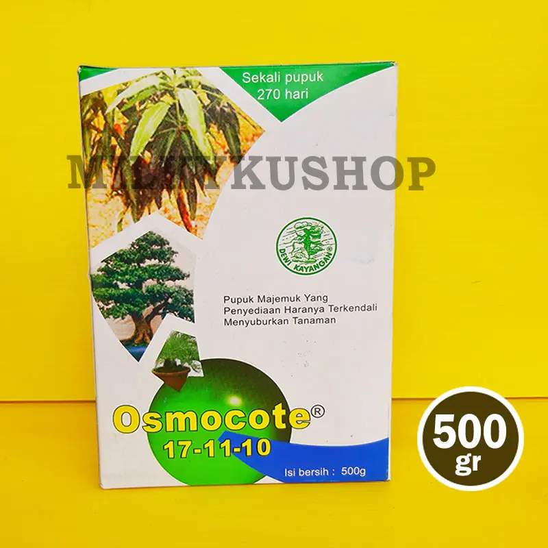 PUPUK OSMOCOTE 17 11 10 500 GRAM KEMASAN PABRIK DEKASTAR DAUN Mawar Tanaman