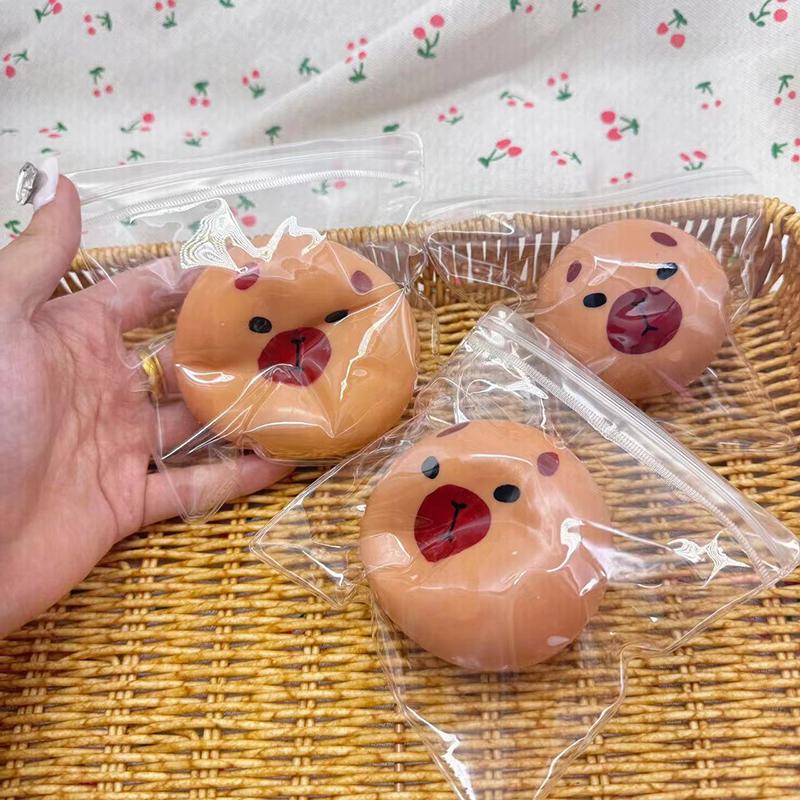 Product Introduction of Mainan Tekanan Capybara Kartun, Reka Bentuk Comel, Mainan Anti-tekanan, Sesuai untuk Kanak-kanak, Mainan Lantunan Elastik, Mainan Picit Penyahmampatan, Sesuai untuk Hadiah Parti 14