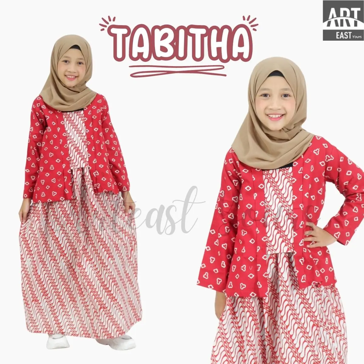 TABITHA Setelan Kutu Baru Remaja Lengan Panjang Baju Tradisional Batik Parang Terbaru COD