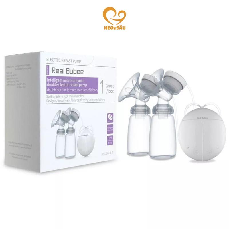   Kèm Ưu Đãi Trên Live  Máy Hút Sữa Điện Đôi Real Bube 9 Cấp Độ 