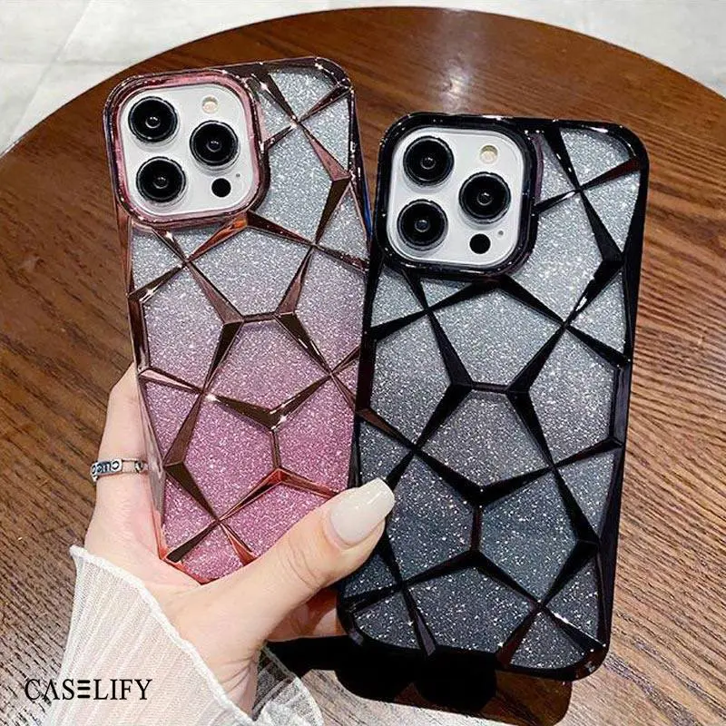 CASELIFY SPARKLING GLITTER 2 IN 1 CRYSTAL COMPATIBLE WITH IPHONE 11 12 13 14 15 PRO PLUS MAX 0
