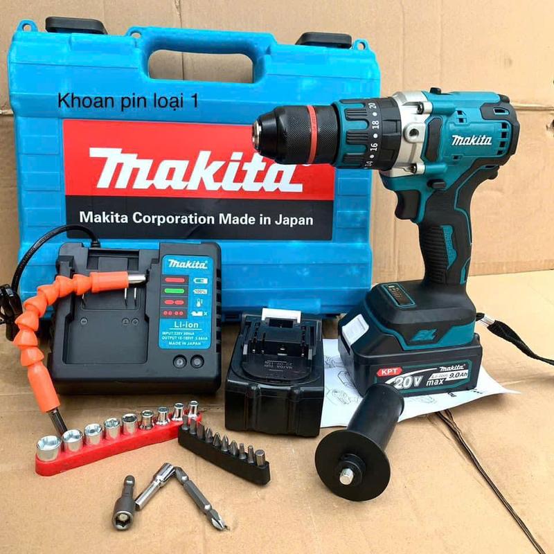 Máy KHoan MaKiTa 3 Chức Năng Đầu Kẹp 13LY Autolock Bắt vít Khoan Sắt Khoan Tường Đa Năng
