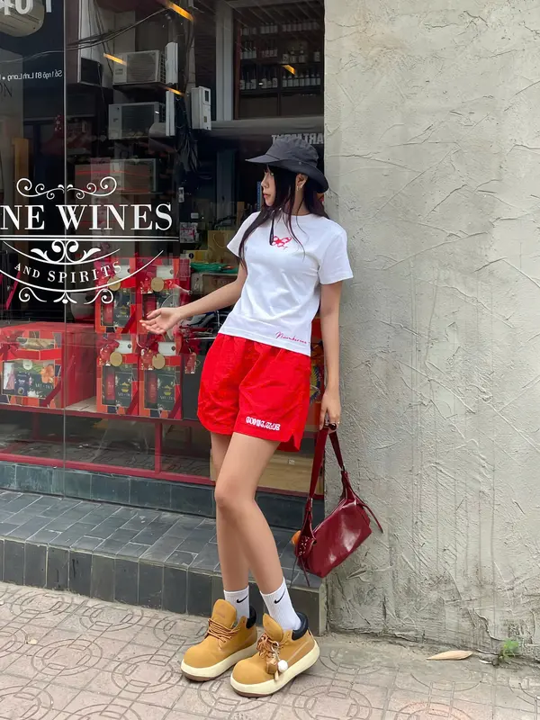 Quần short dù Comic.Club 'Where is my wallet?', quần đùi unisex thêu 2 mặt vải dù nhăn dày cao cấp lưng cạp chun, co giãn 4 chiều, thoáng mát Nam Menswear 4