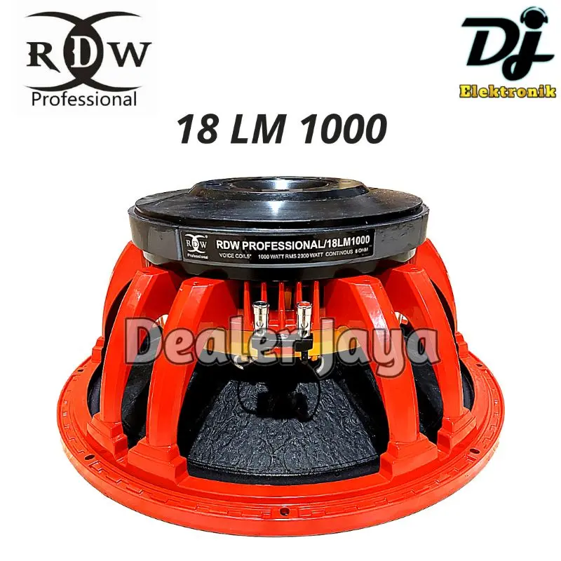 SPESIAL UNTUK ANDA Speaker Komponen RDW 18 LM 1000 / 18 LM1000 - 18 inch