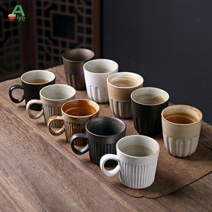 ถ้วยเซรามิกแบบชนบทญี่ปุ่น AiyoCha ขนาดใหญ่ เหมาะสำหรับกาแฟหยดมือ ชาเมทาโกล และใช้ประจำวัน ถ้วยอเนกประสงค์