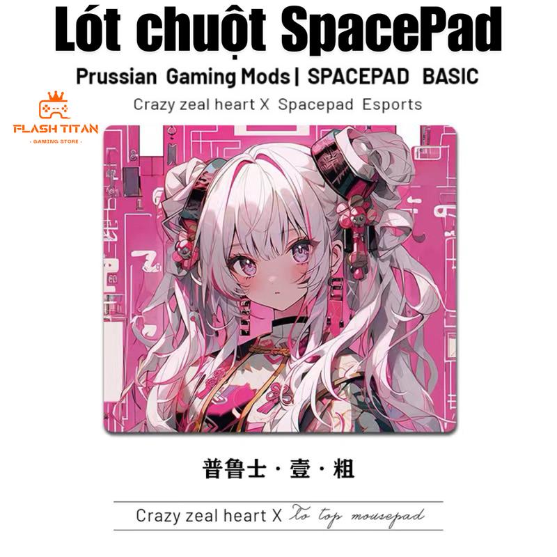 Lót chuột gaming SpacePad Prussian - Pad chuột chơi game chống trượt - Hỗ trợ chơi game văn phòng