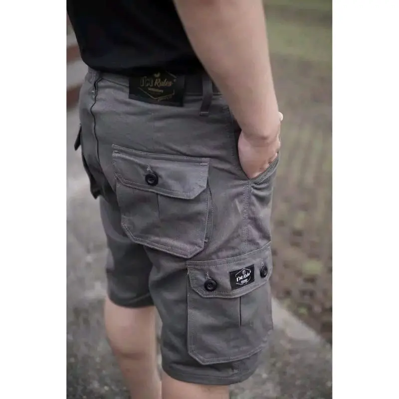 YANG LAGI HITS Celana Cargo Pendek Pria Santai Shorts Katun Army Panjang Loreng