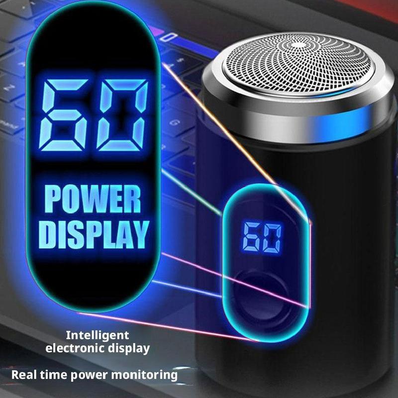 Digital Power Display Mini Razor Car Travel Razor Portable Men's Razor 7