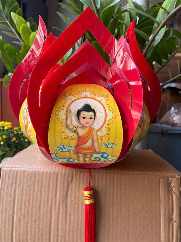 Lồng Đèn Hoa Sen Nhựa Trang Trí Phật Đản Lễ hội nhiều mẫu 7