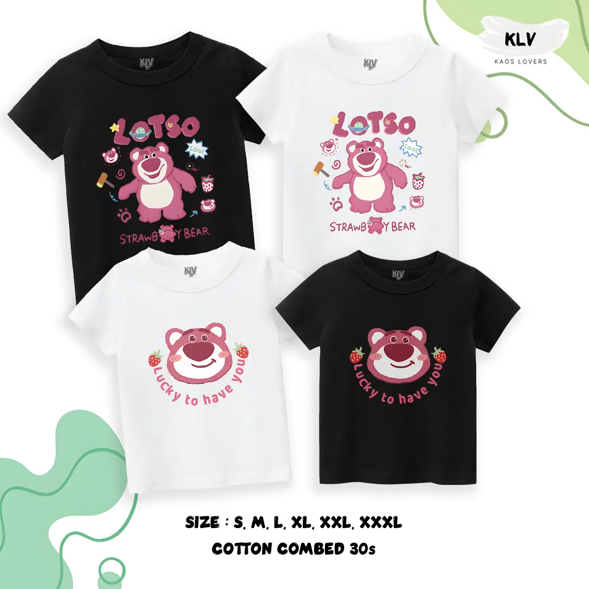 Kaos Anak Unisex Gambar Lotso Original Distro 30s Sablon Fashion