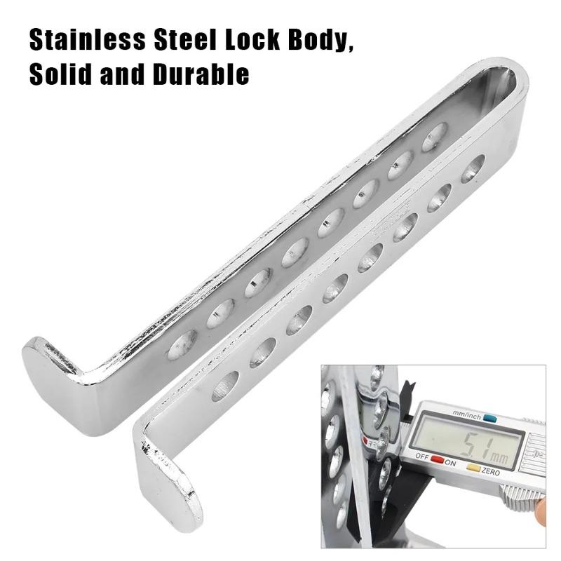 Product Introduction of Car Clutch Lock Universal Auto Steering Wheel Brake Pedal Lock Throttle Security Steel Stainless Anti-Theft Tool Pedal Lock 17