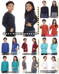 Gambar kaos polos anak panjang NAVY - kaos polos anak lengan panjang - kaos polos panjang anak WINSTAR dari grosir kemeja winstar Kab. Tangerang 3 Tokopedia