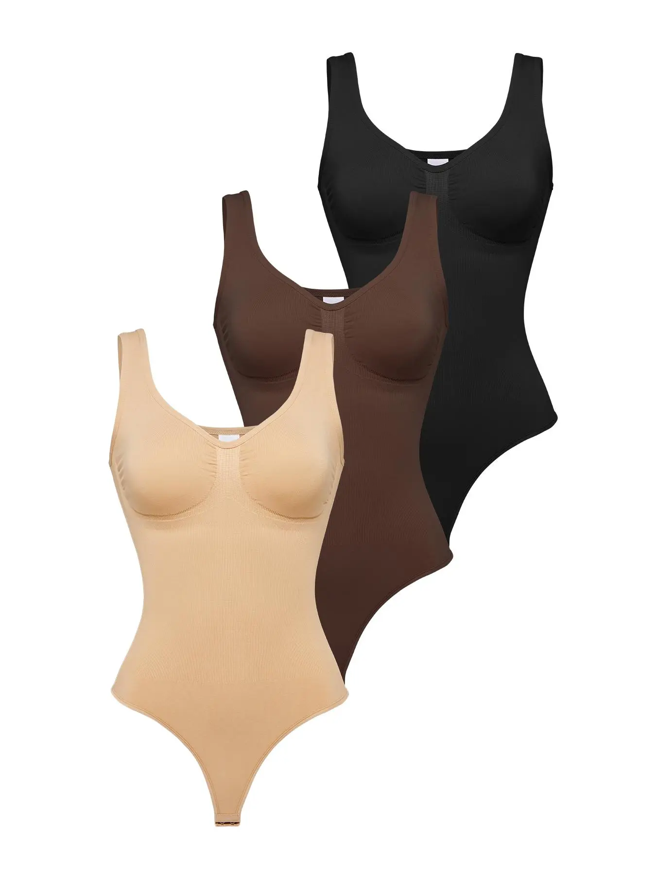 Women's Solid Shapewear Bodysuit, Breathable Shaper, Tummy Control Butt Lift Shapewear for Daily Wear