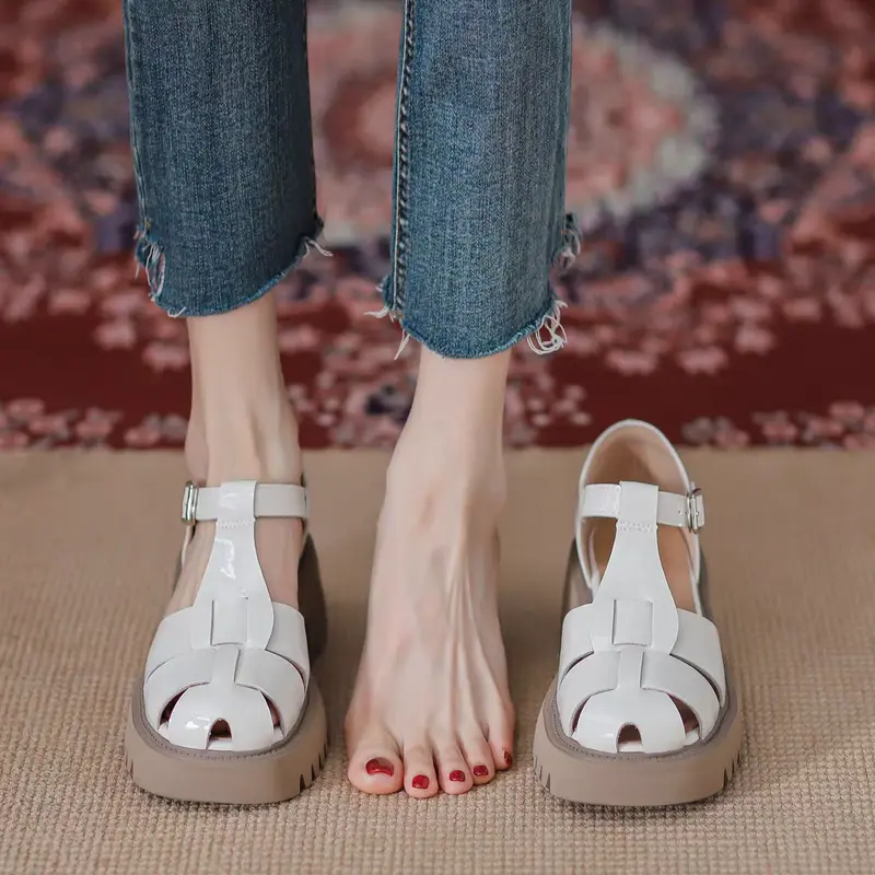 Sneakersdaily 459 Sandal Tali Wedges Fashion Wanita Premium 6