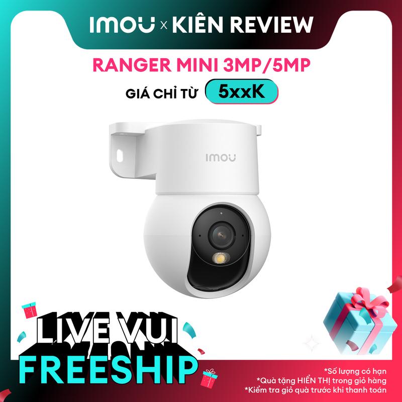 [Bán chạy] Camera Wifi Trong Nhà Ranger Mini 3MP/5MP | Tích hợp chân đế I Tự Động Quay Quét | Phát Hiện Người | Phát Hiện Âm Thanh Lạ | Chế Độ Riêng Tư I Màu về đêm