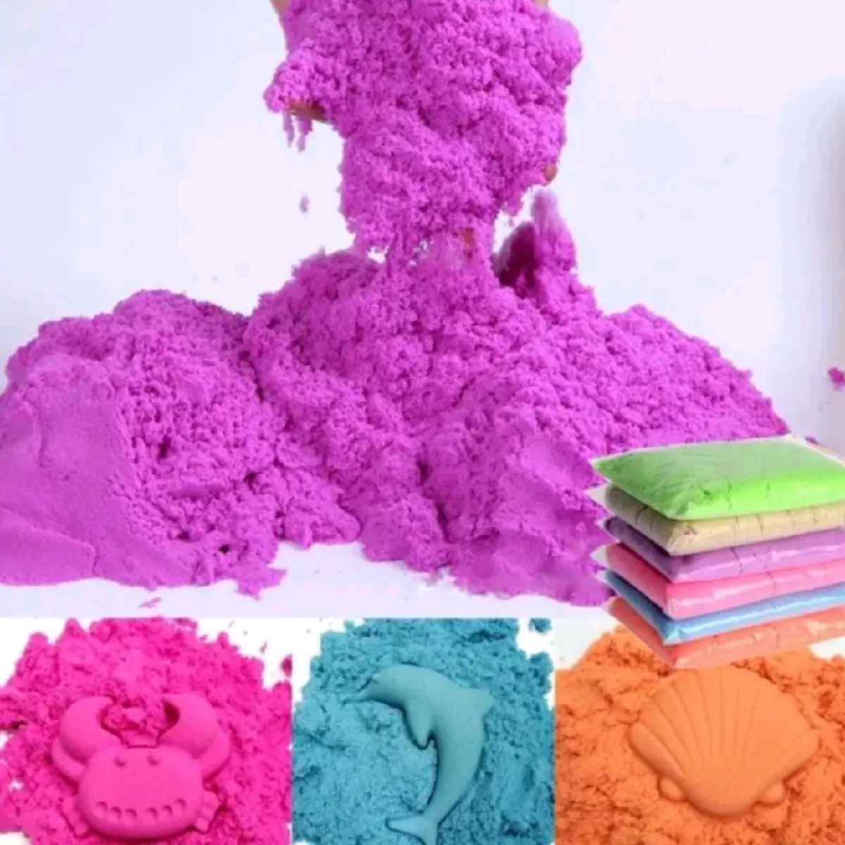 Mainan Edukasi Refill Magic Sand 1000 Gram / Isi Ulang Pasir Kinetik 1 ...