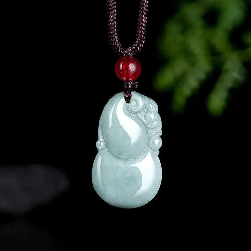 Genuine natural Myanmar A jadeite gourd pendant jade men's pendant women's jade pendant Sihui jade wholesale