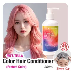 Korean MD'S TELLA COLOR FIXING SHAMPOO COLOR HAIR CONDITIONER{add free 10 pcs one time shower caps}