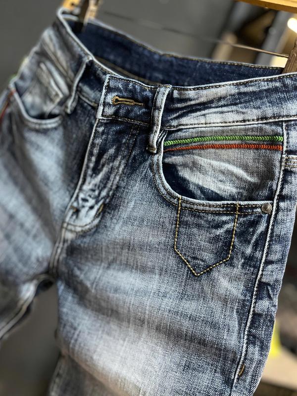 [2 Mẫu Quần Jean Nam Dài JD691-JD8005] Quần JEAN Nam Dài Túi 5 Chỉ Màu & Xanh Bạc Was Thêu Năm Chỉ Trước Túi J3685-J3876 3