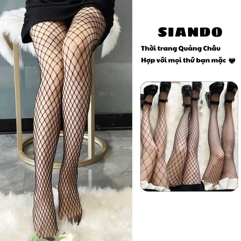 Quần tất lưới che khuyết điểm thon gọn chân hàng Quảng Châu cao cấp SIANDO V03