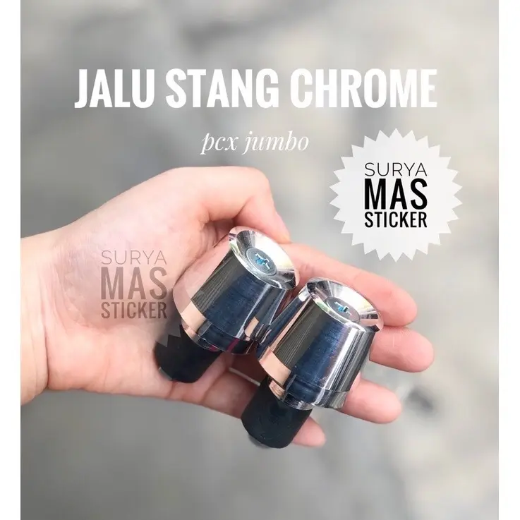 jalu stang chrome model pcx motor universal motor 0