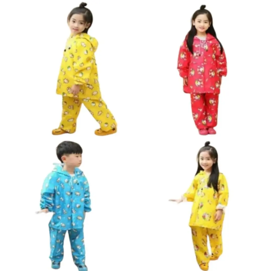 Áo Mưa Bộ Trẻ Em Kèm Túi Đựng Ngoài Chất Liệu Vải Dù Chống Thấm,chống sước,chống lạnh,tái sử dụng ,Cao Cấp hình thú ,hoạt hình,Cao Su, có thể gập lại áo mưa bình bông pha lê áo mưa cute kitty hello