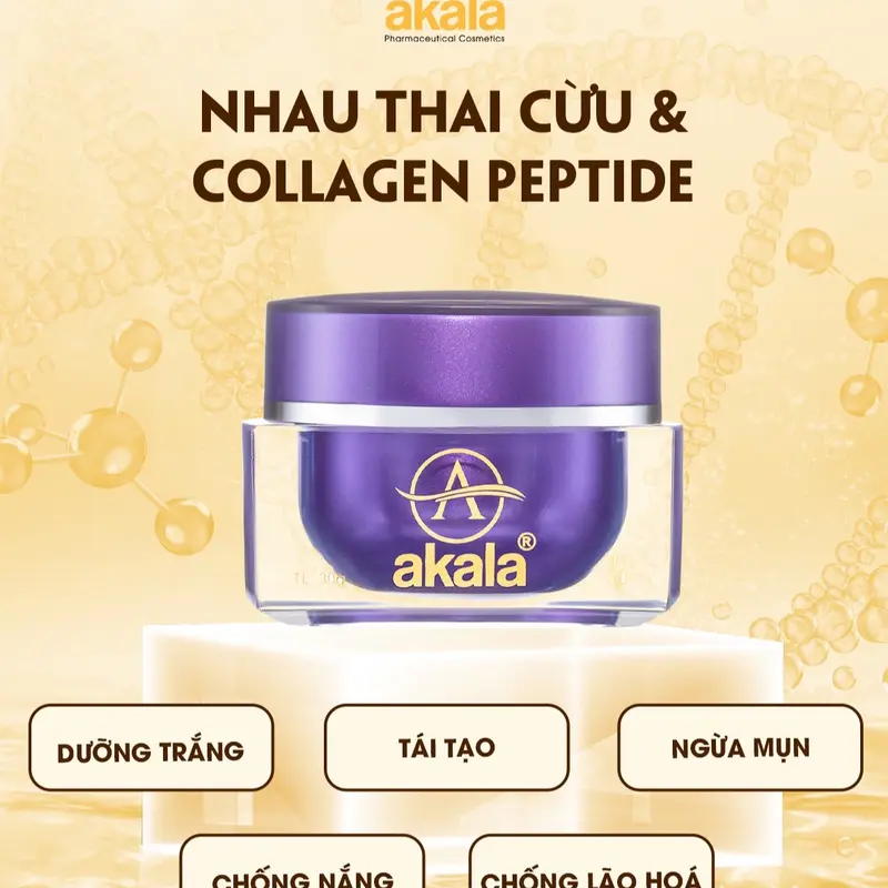 KEM AKALA TÍM - D.ƯỠNG TR.ẮNG T.ÁI T.ẠO N.GỪA M.ỤN CH.ỐNG L.ÃO H.OÁ CH.ỐNG N.ẮNG 30g 1