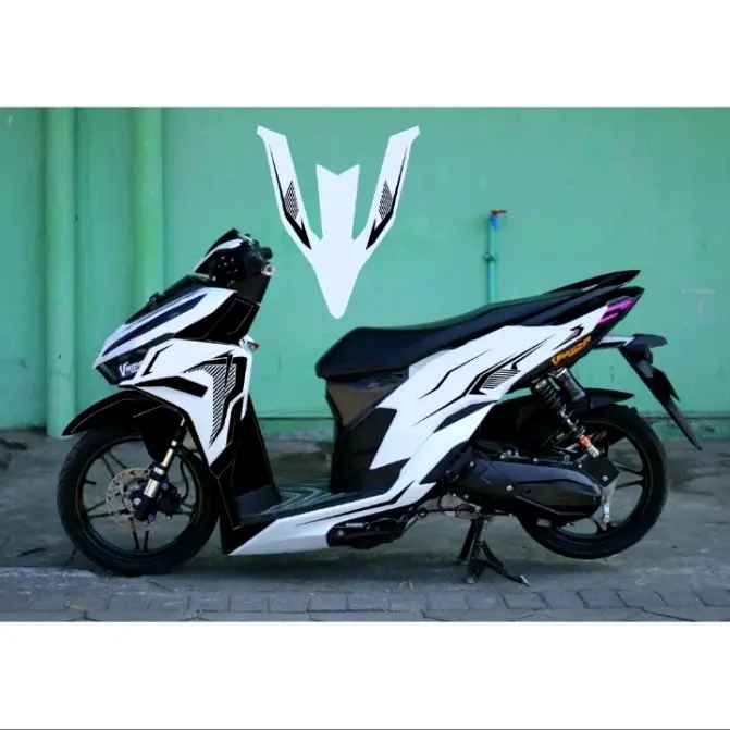 STIKER STRIPING CUSTOM VARIO 125 NEW GEN 2 TRANSPARAN MOTIF NEW CLICK MOTOR MATIC