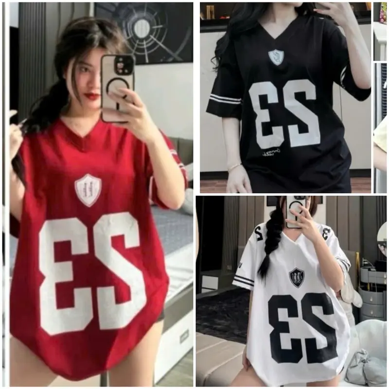 [ MẪU MỚI SỐ 23 ] Áo phông nam nữ unisex in số 23 phong cách thể thao năng động cá tính Menswear Cổ Tròn Top  Trắng Women 0