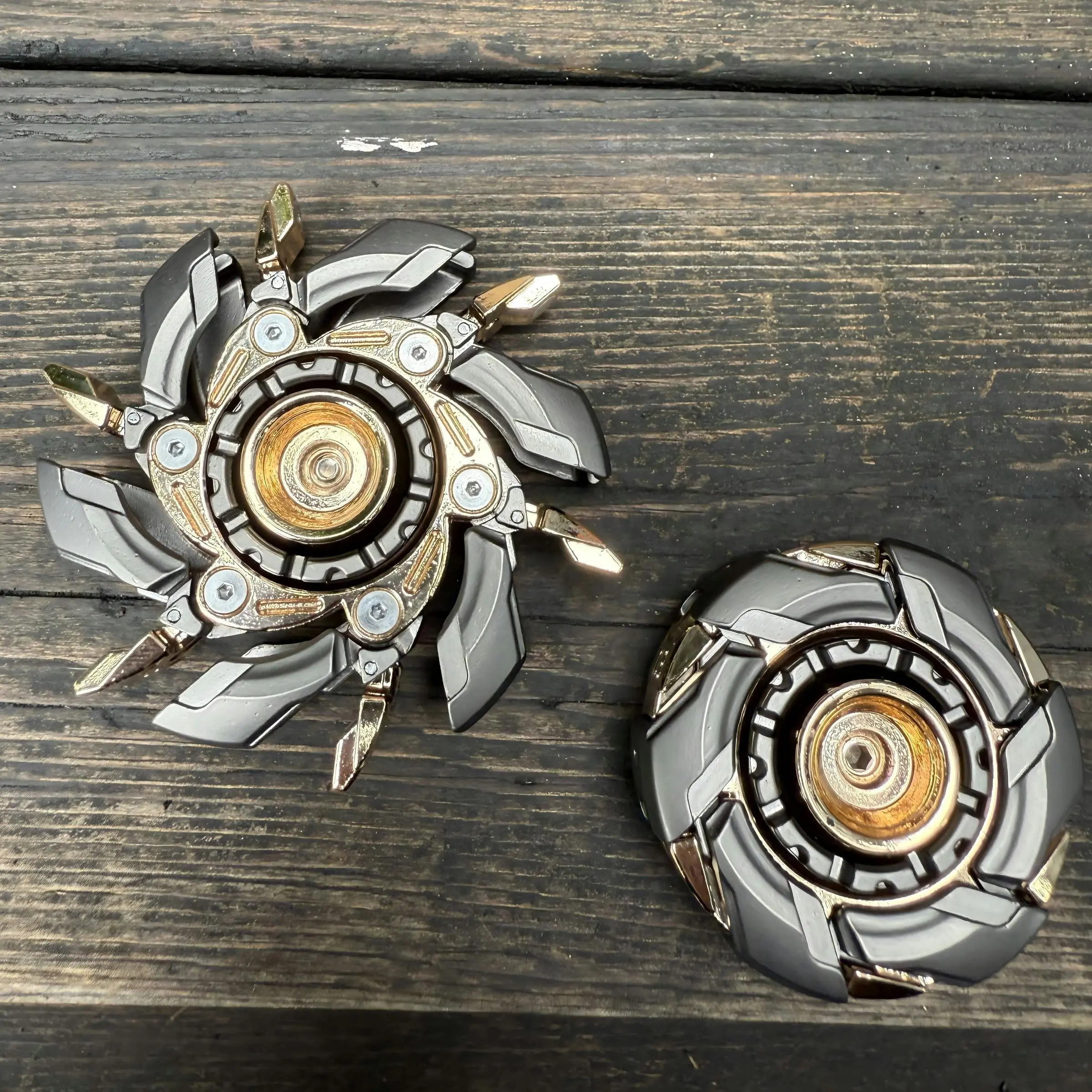 Fidget Spinner Toy, 1 Count Armor Spinning Top Fidget Toy, Stress Relief Toy for Adults, Magnetic Metal Design Toy, Men Gifts, Artificial