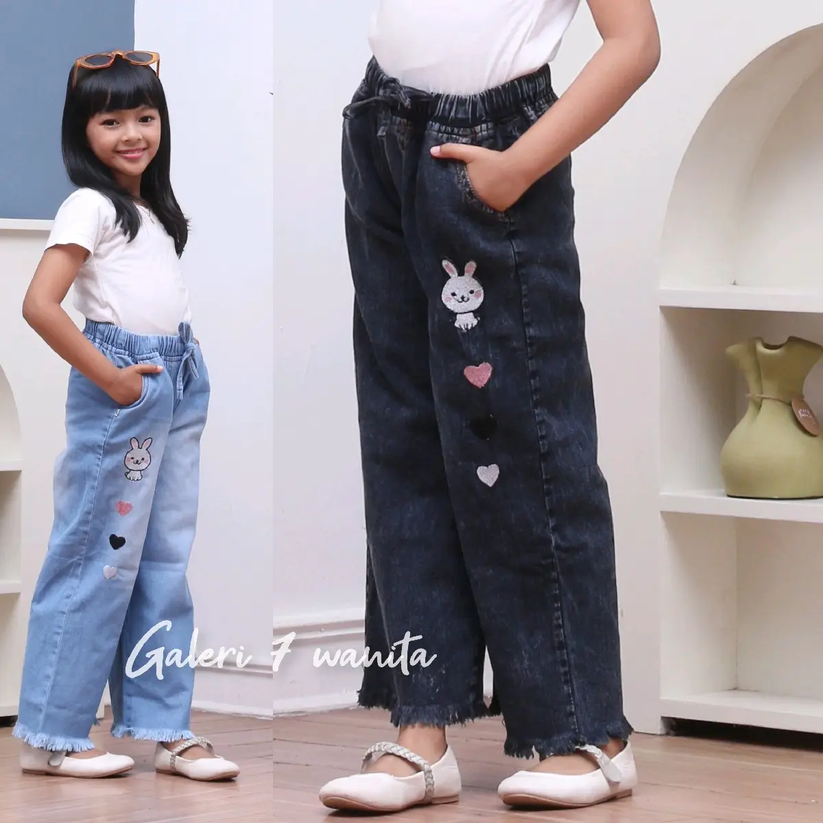 Celana Kulot Love Rawis Terbaru usia 6-14 tahun Anak