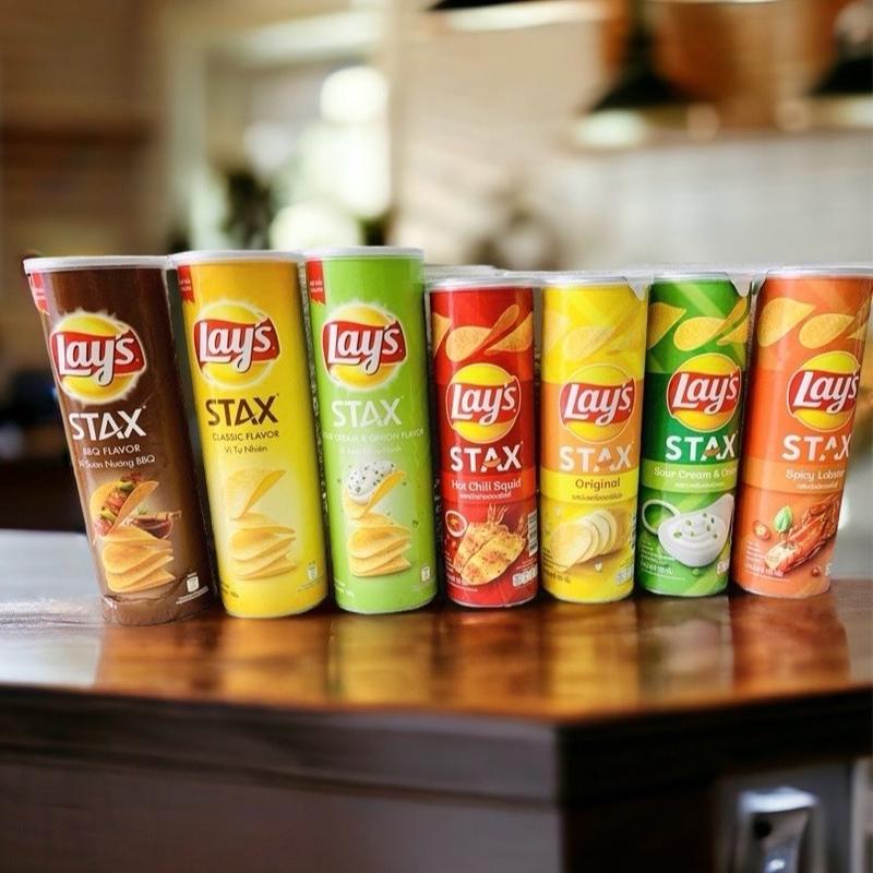  Khoai tây ống Lays stax 70g  100g 150g   Đủ Vị   