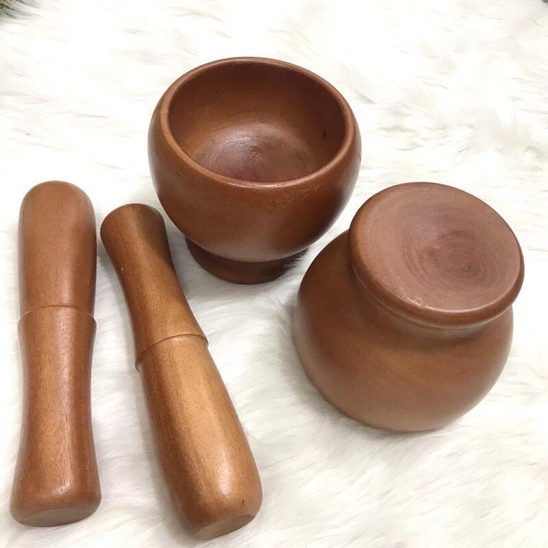  Bộ chày cối gỗ - chày cối giã cua siêu tiện dụng 